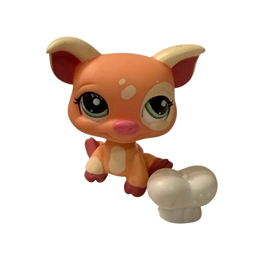 LPS Gen 2 Humble Pie Bakeshop Playset Pig #1595 Dog #1594 Monkey #1593 Partial